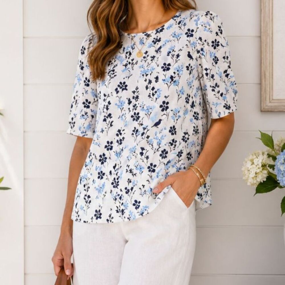 Draper James Denim blouse - Size 6